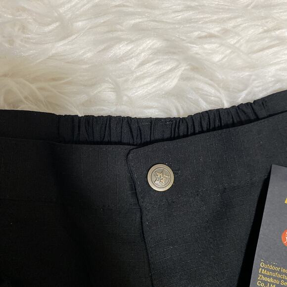 35 X 29 Men’s Cargo Work Camping Hiking Tactical Ripstop Utility Pants Black - Picture 4 of 10